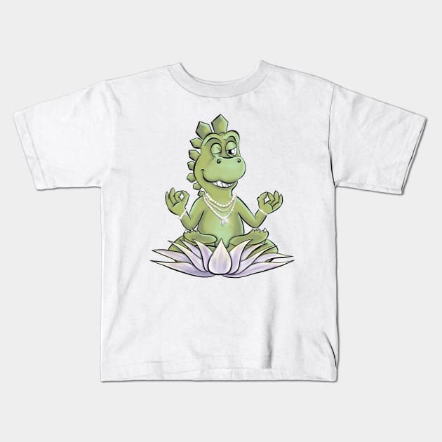 A most relaxed reptile Kids T-Shirt by Manxcraft
